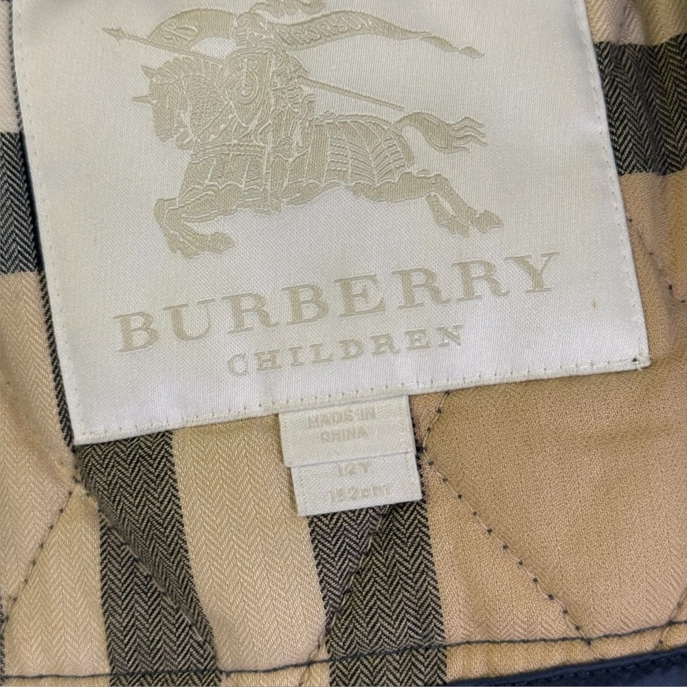 Burberry Navy Quilted Kids Jacket - Picture 8 of 11